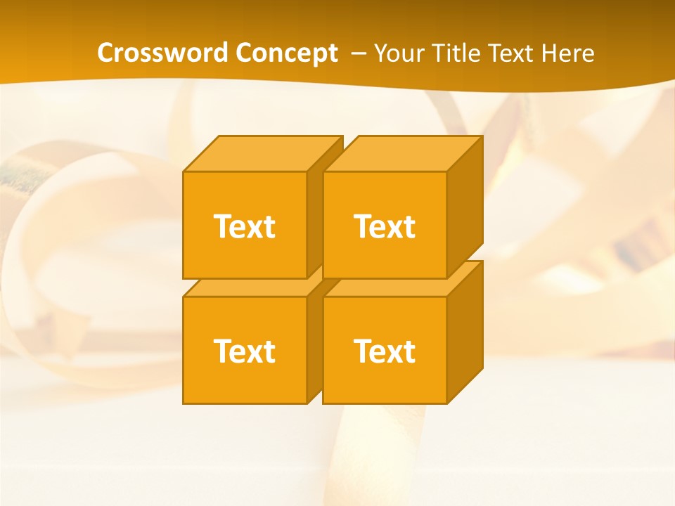 Gold Wedding Decorated PowerPoint Template