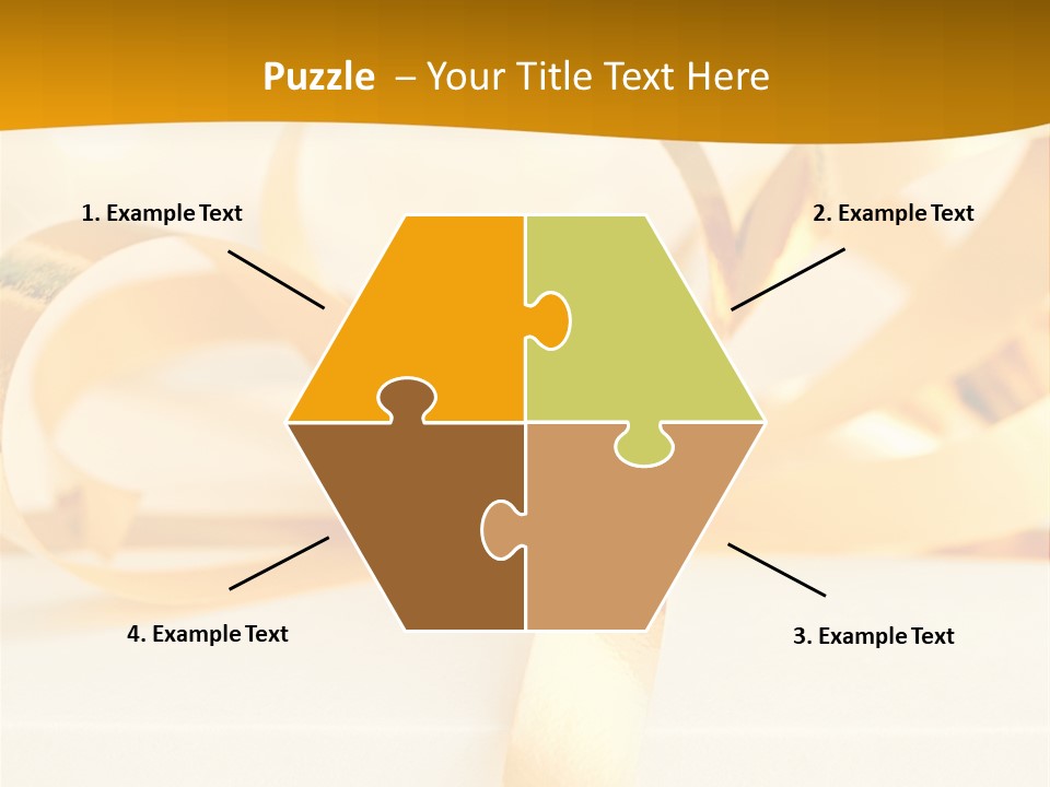 Gold Wedding Decorated PowerPoint Template