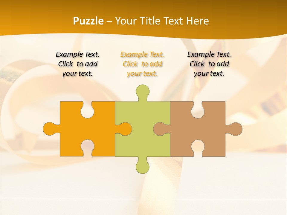 Gold Wedding Decorated PowerPoint Template