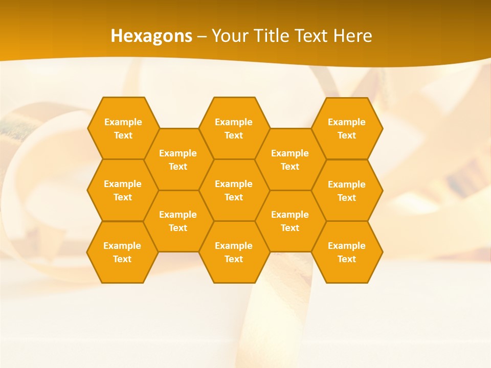 Gold Wedding Decorated PowerPoint Template