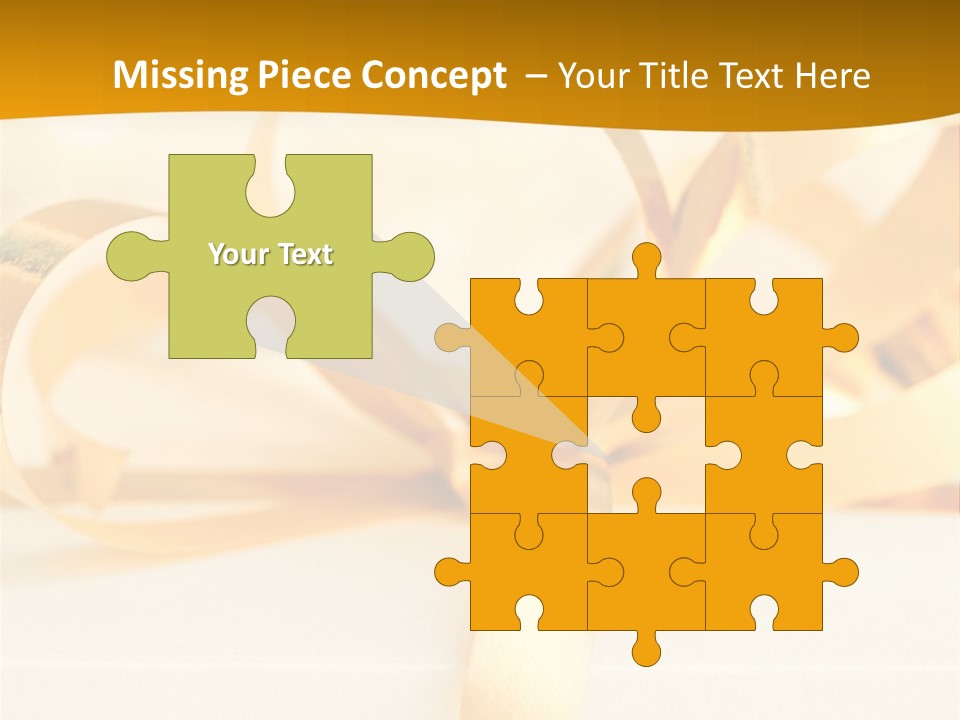 Gold Wedding Decorated PowerPoint Template