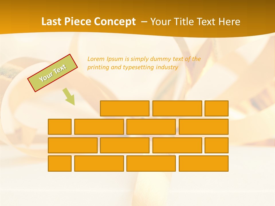 Gold Wedding Decorated PowerPoint Template