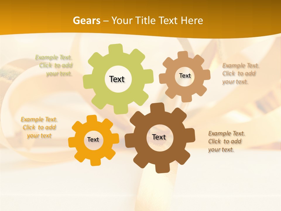 Gold Wedding Decorated PowerPoint Template