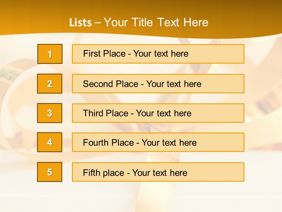 Gold Wedding Decorated PowerPoint Template