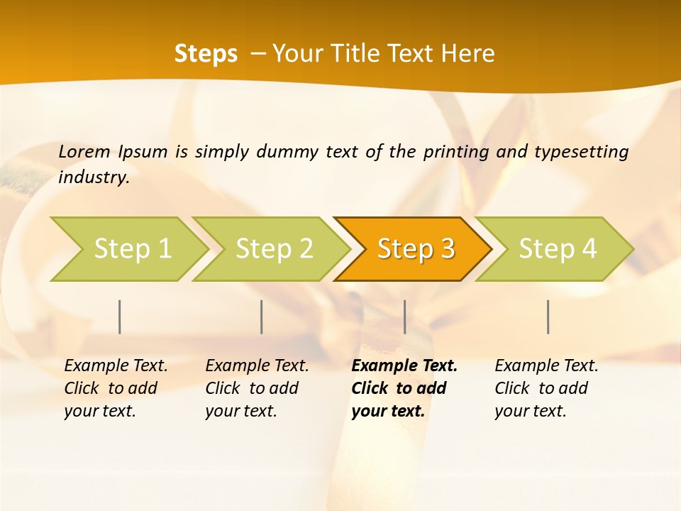 Gold Wedding Decorated PowerPoint Template