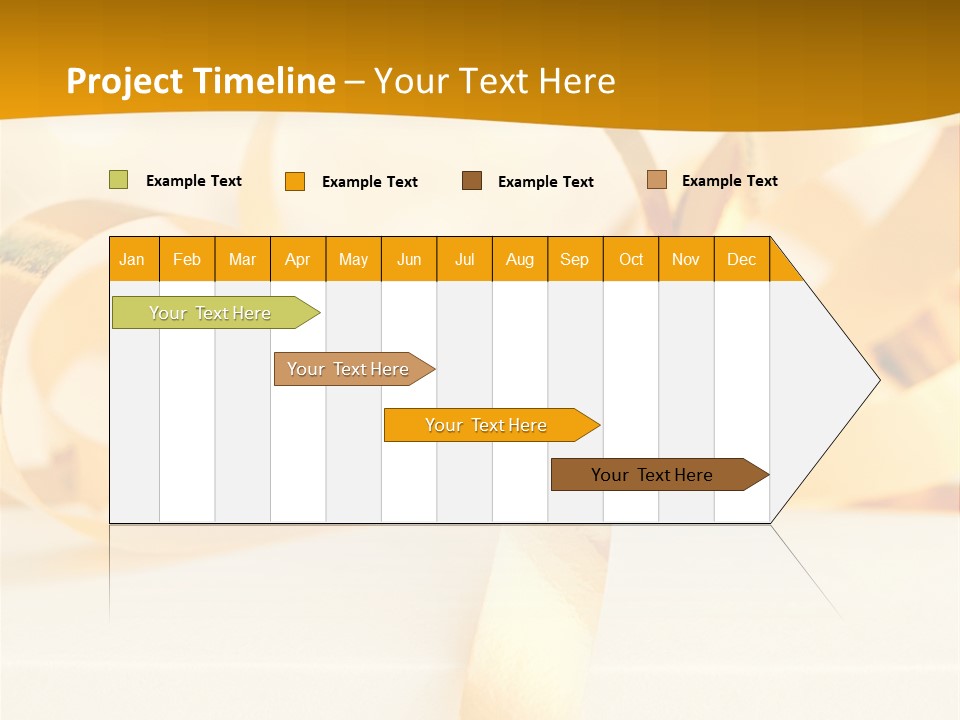 Gold Wedding Decorated PowerPoint Template