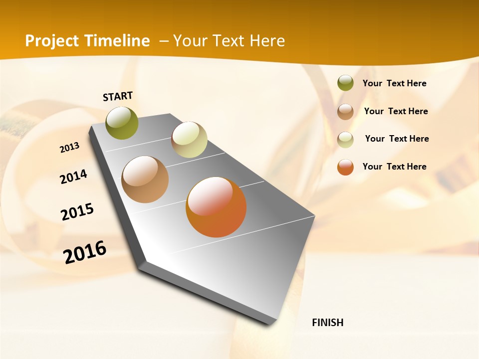 Gold Wedding Decorated PowerPoint Template