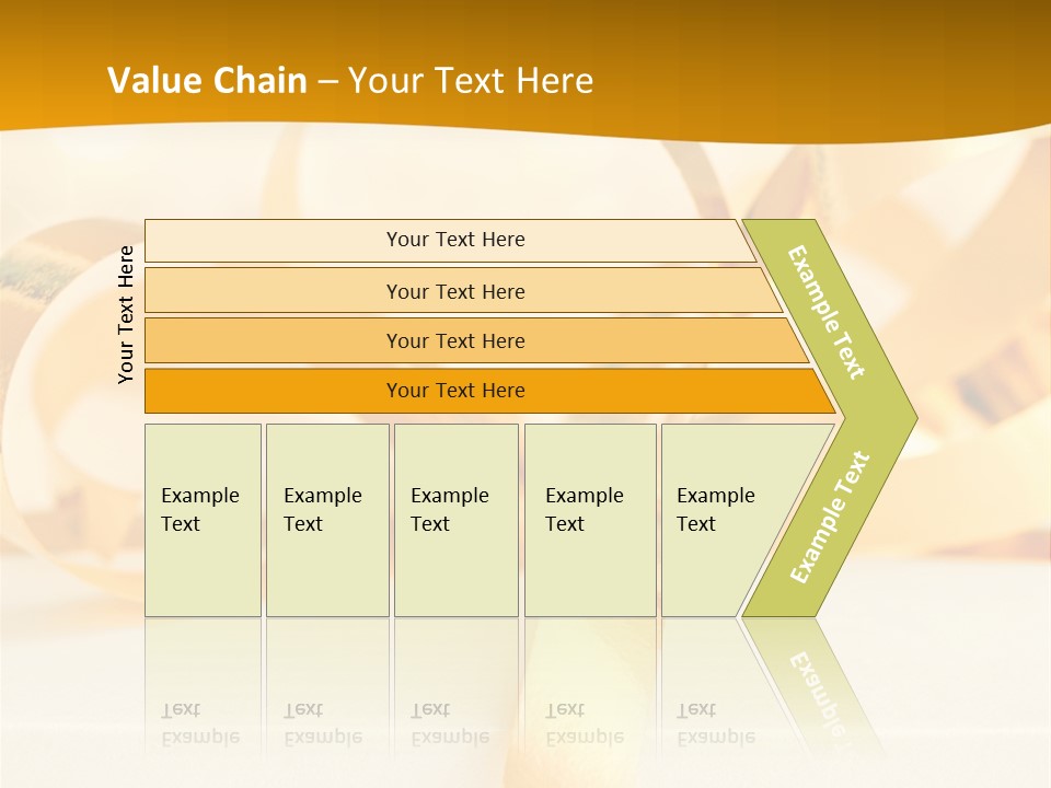 Gold Wedding Decorated PowerPoint Template