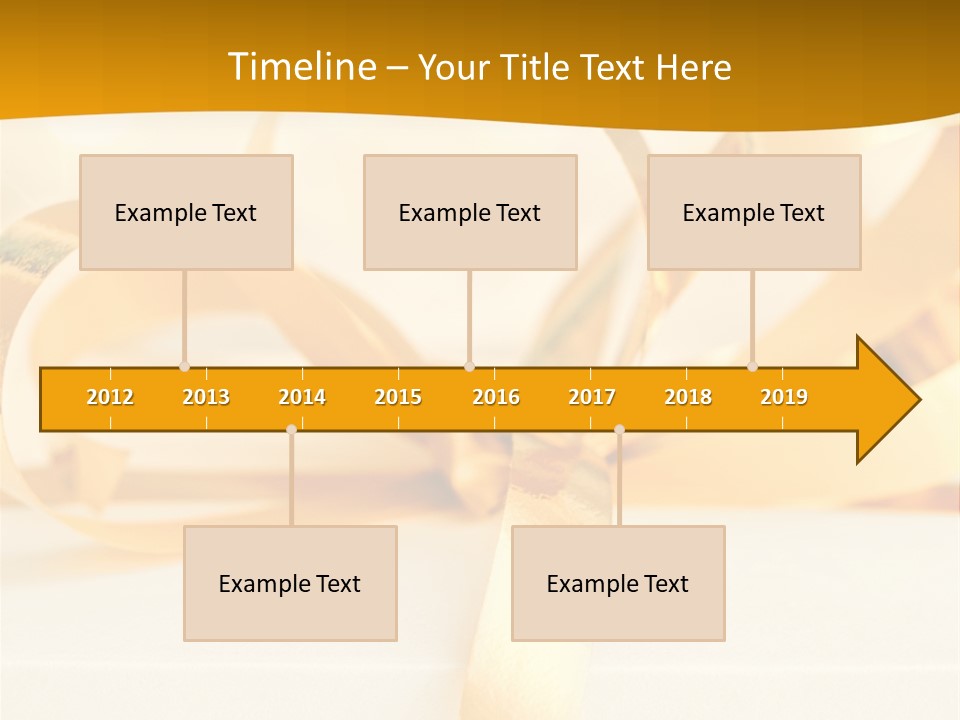 Gold Wedding Decorated PowerPoint Template