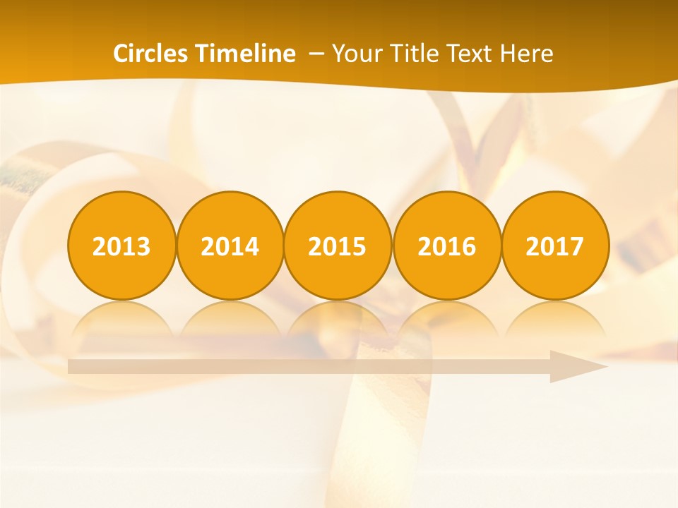 Gold Wedding Decorated PowerPoint Template