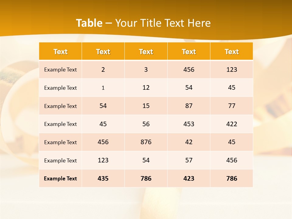 Gold Wedding Decorated PowerPoint Template