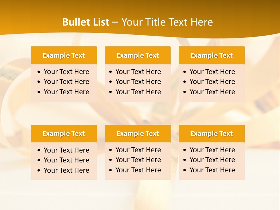 Gold Wedding Decorated PowerPoint Template