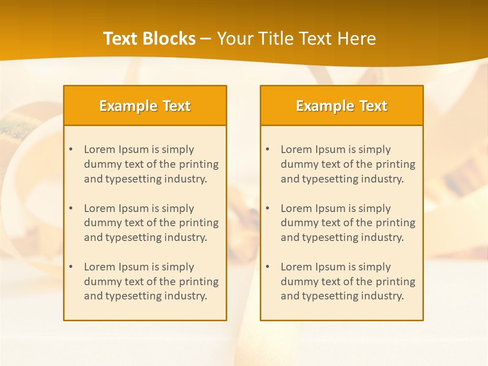 Gold Wedding Decorated PowerPoint Template