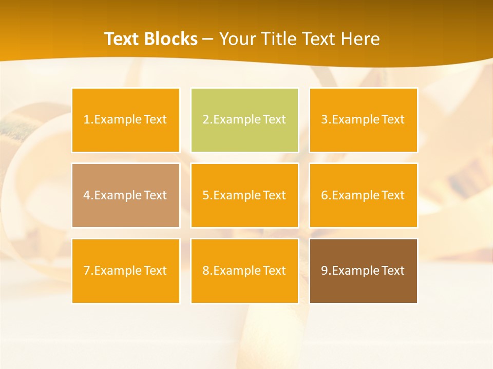 Gold Wedding Decorated PowerPoint Template