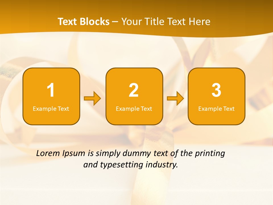 Gold Wedding Decorated PowerPoint Template