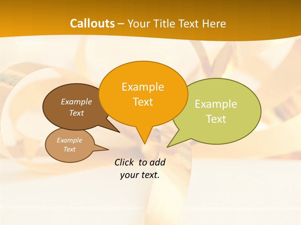 Gold Wedding Decorated PowerPoint Template