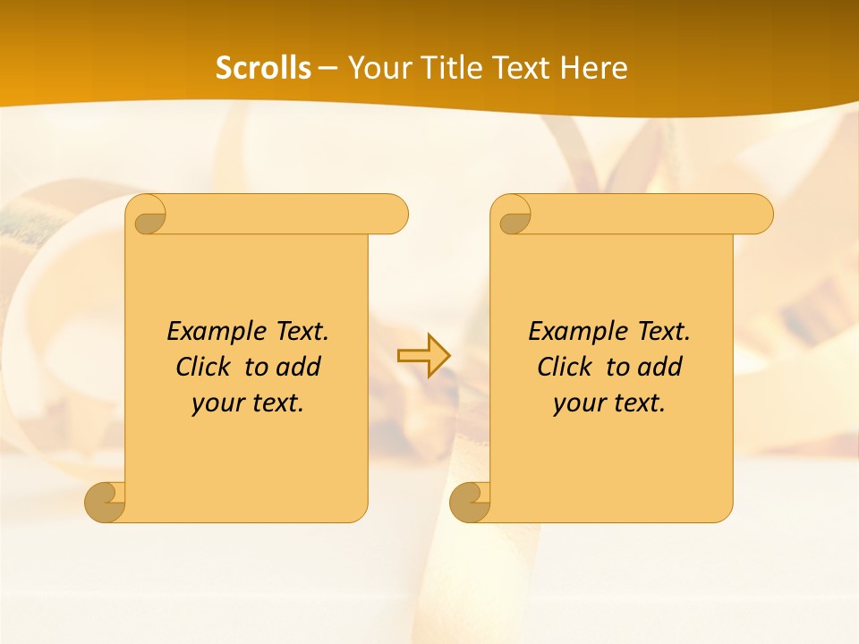 Gold Wedding Decorated PowerPoint Template
