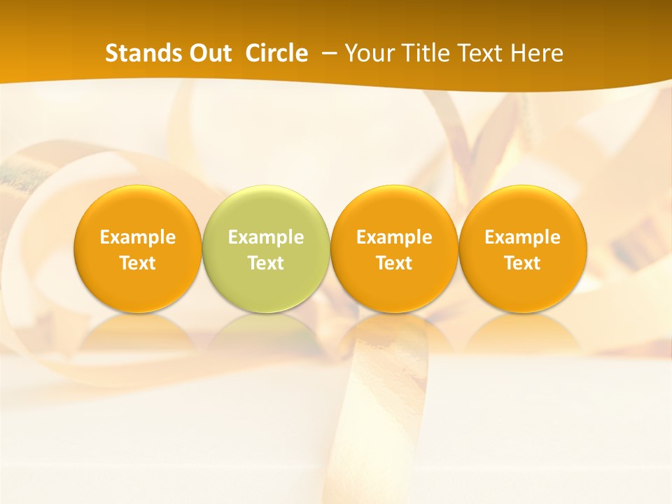 Gold Wedding Decorated PowerPoint Template