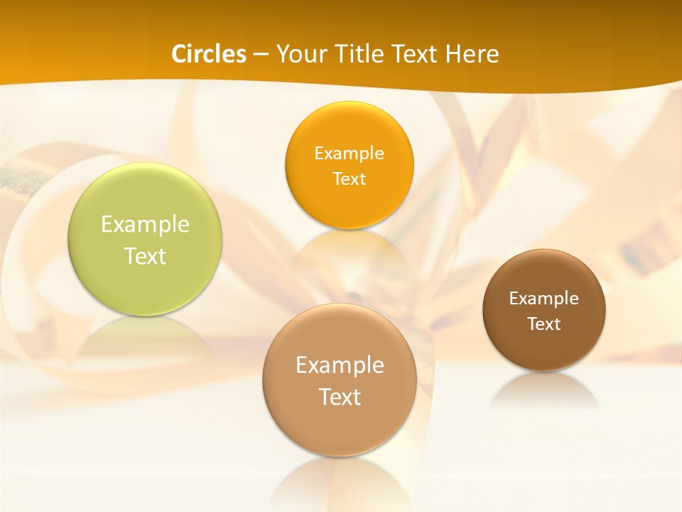 Gold Wedding Decorated PowerPoint Template