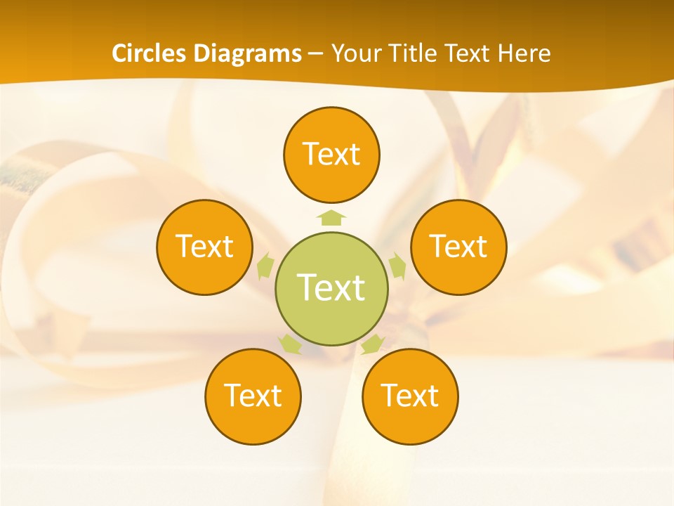 Gold Wedding Decorated PowerPoint Template