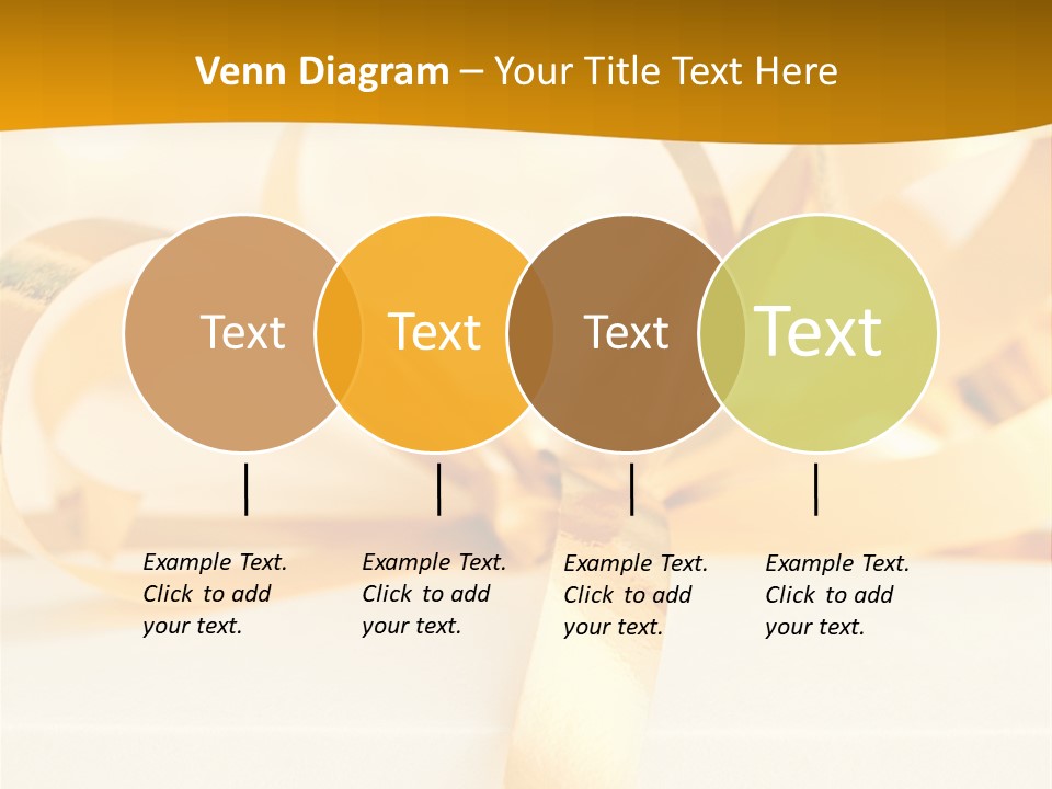 Gold Wedding Decorated PowerPoint Template