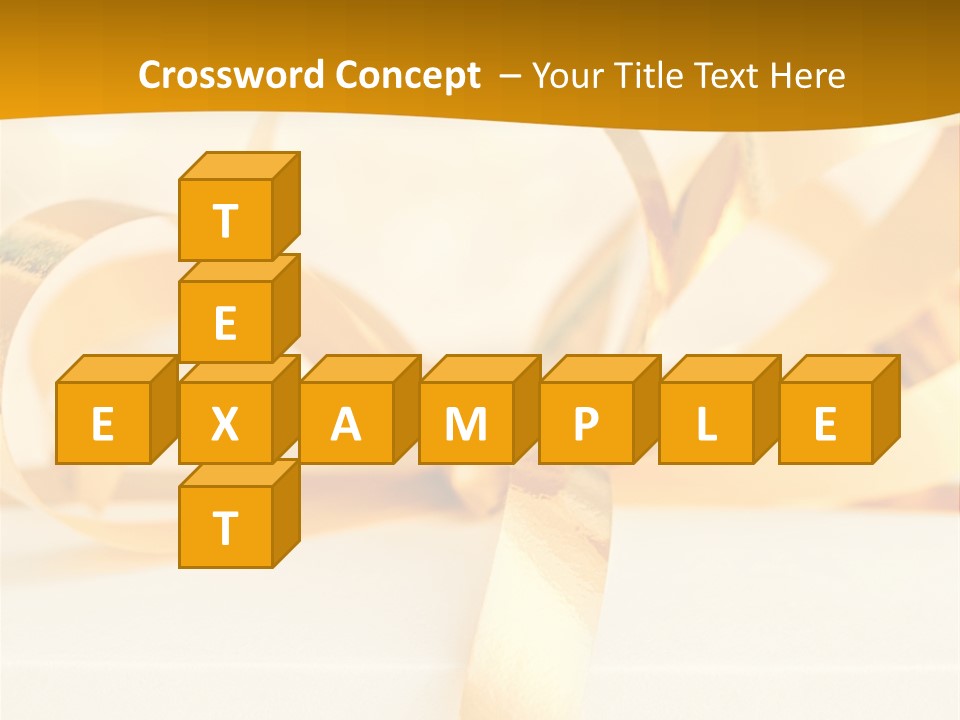 Gold Wedding Decorated PowerPoint Template