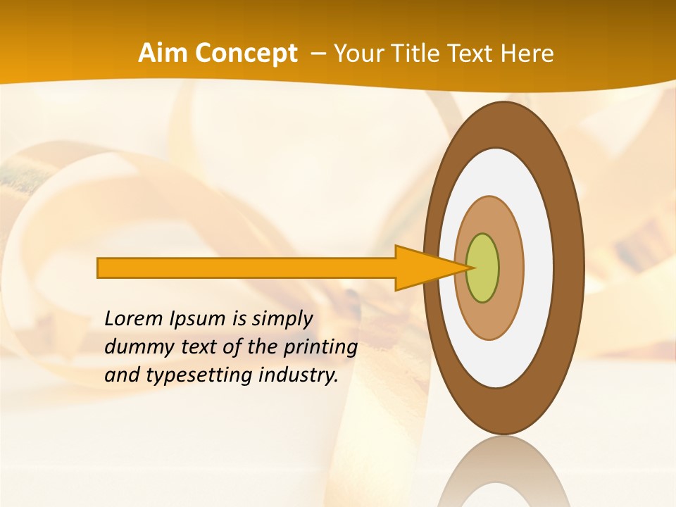 Gold Wedding Decorated PowerPoint Template