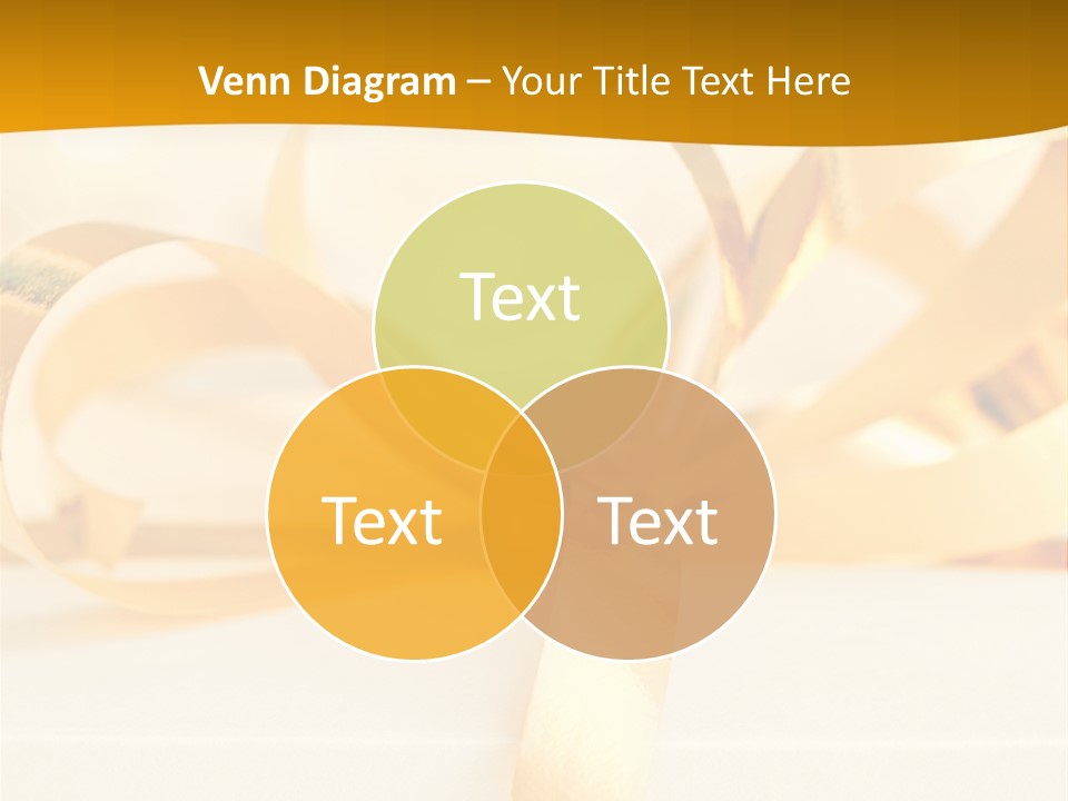 Gold Wedding Decorated PowerPoint Template