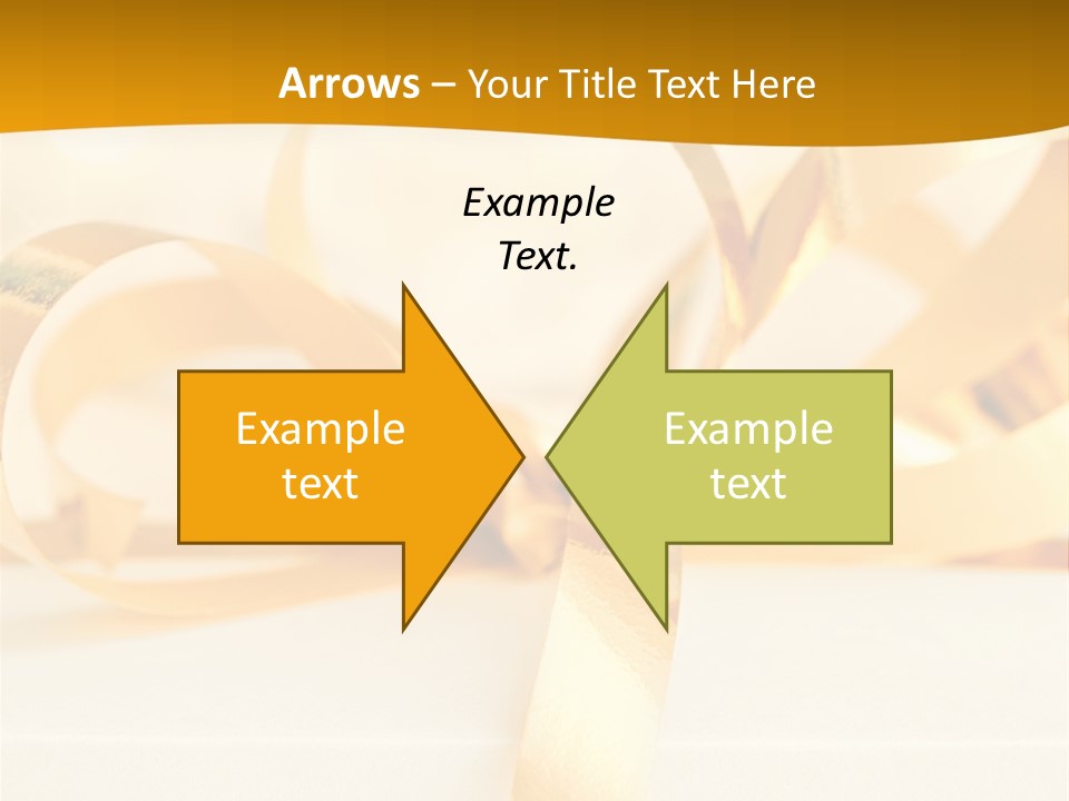 Gold Wedding Decorated PowerPoint Template