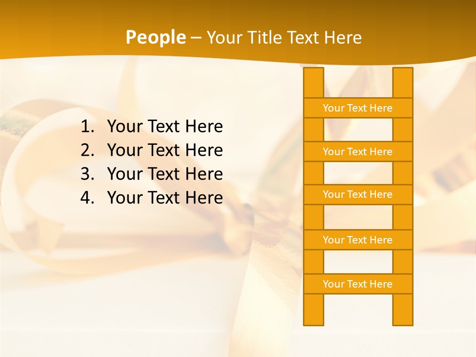 Gold Wedding Decorated PowerPoint Template