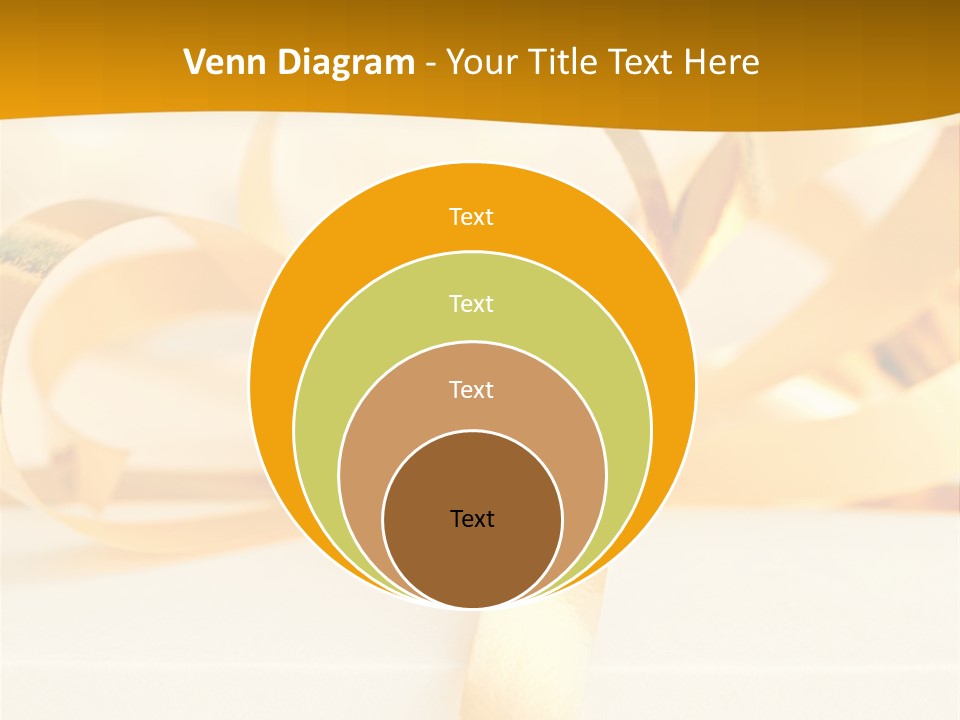 Gold Wedding Decorated PowerPoint Template