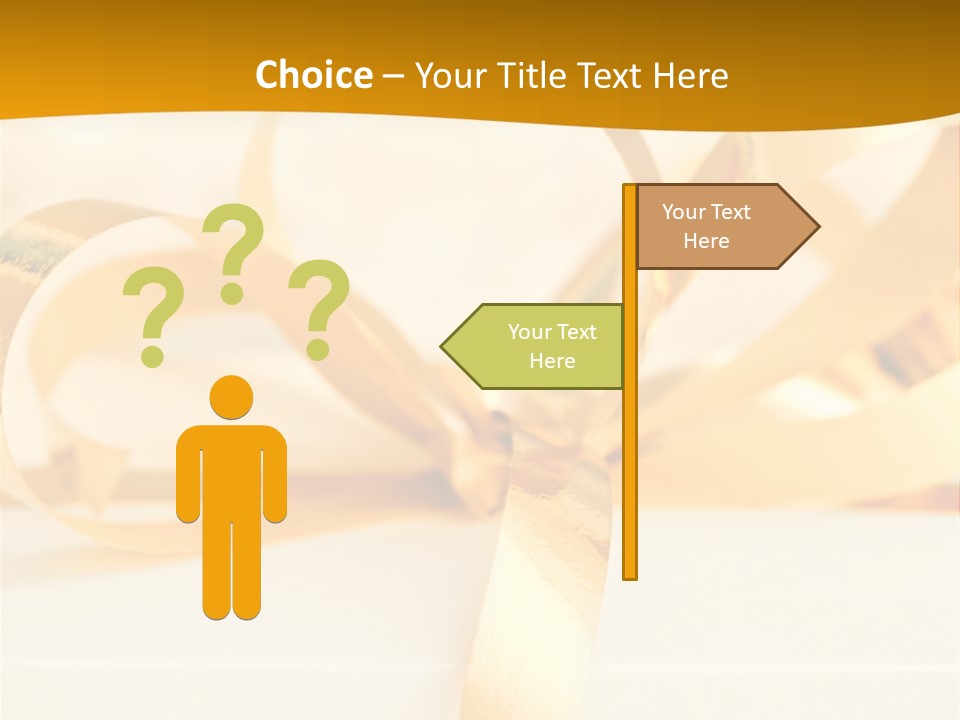 Gold Wedding Decorated PowerPoint Template