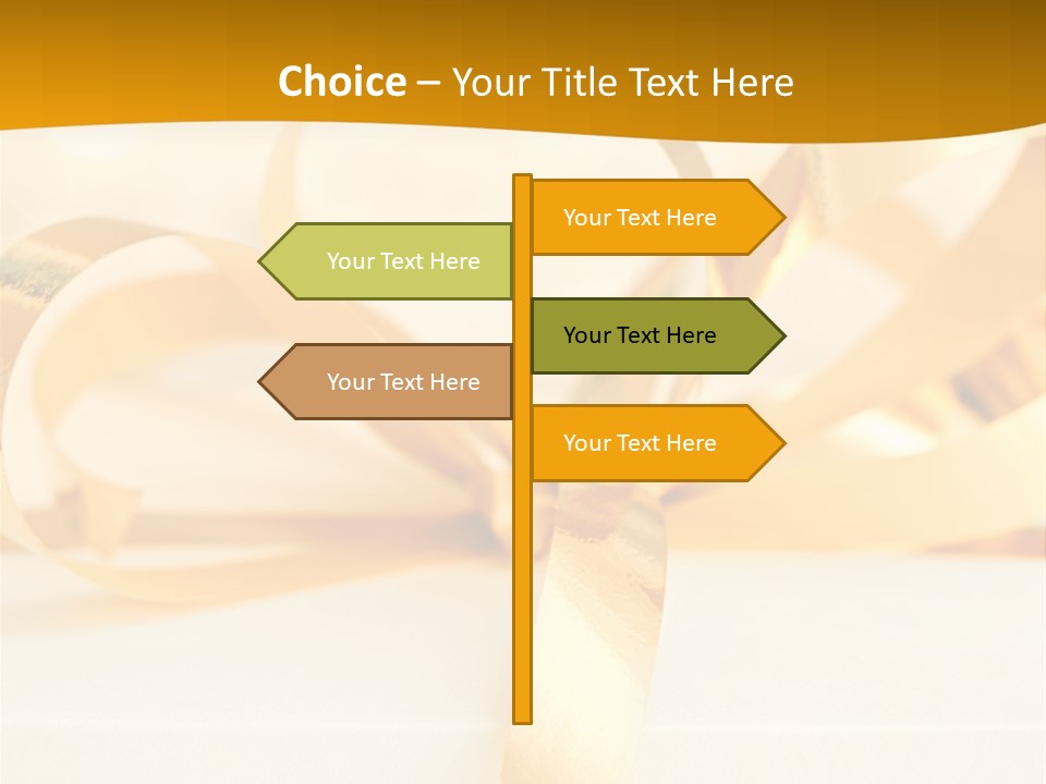 Gold Wedding Decorated PowerPoint Template