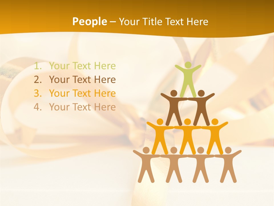 Gold Wedding Decorated PowerPoint Template