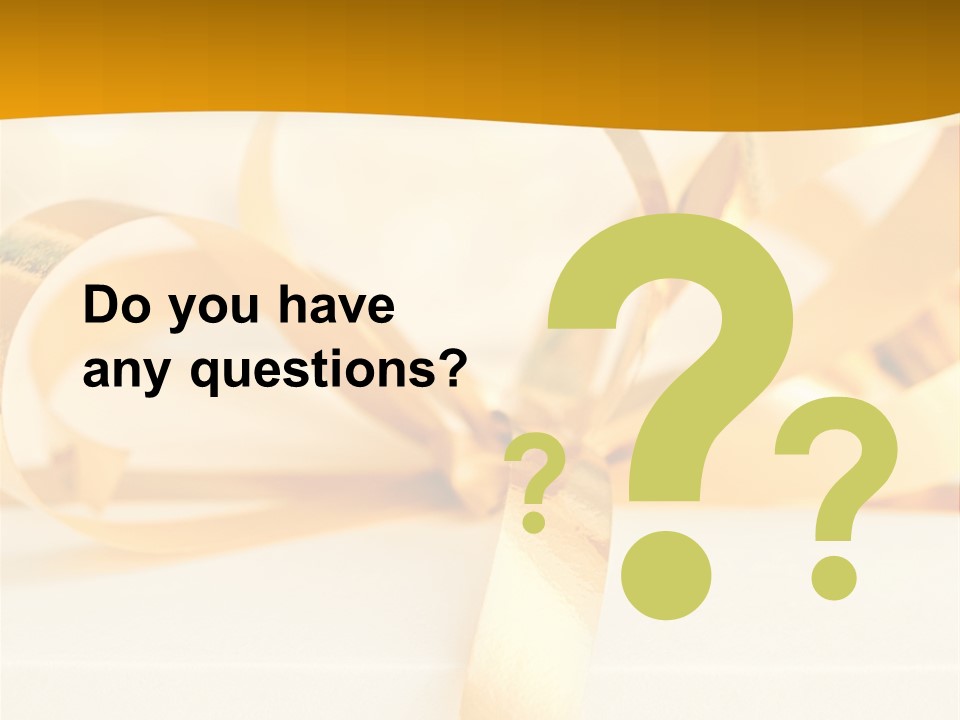 Gold Wedding Decorated PowerPoint Template