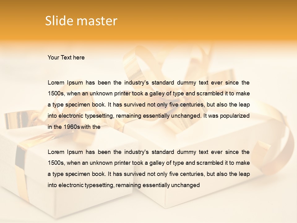 Festive Decorated Sparkle PowerPoint Template