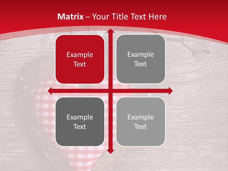 Valentine Love Textile PowerPoint Template