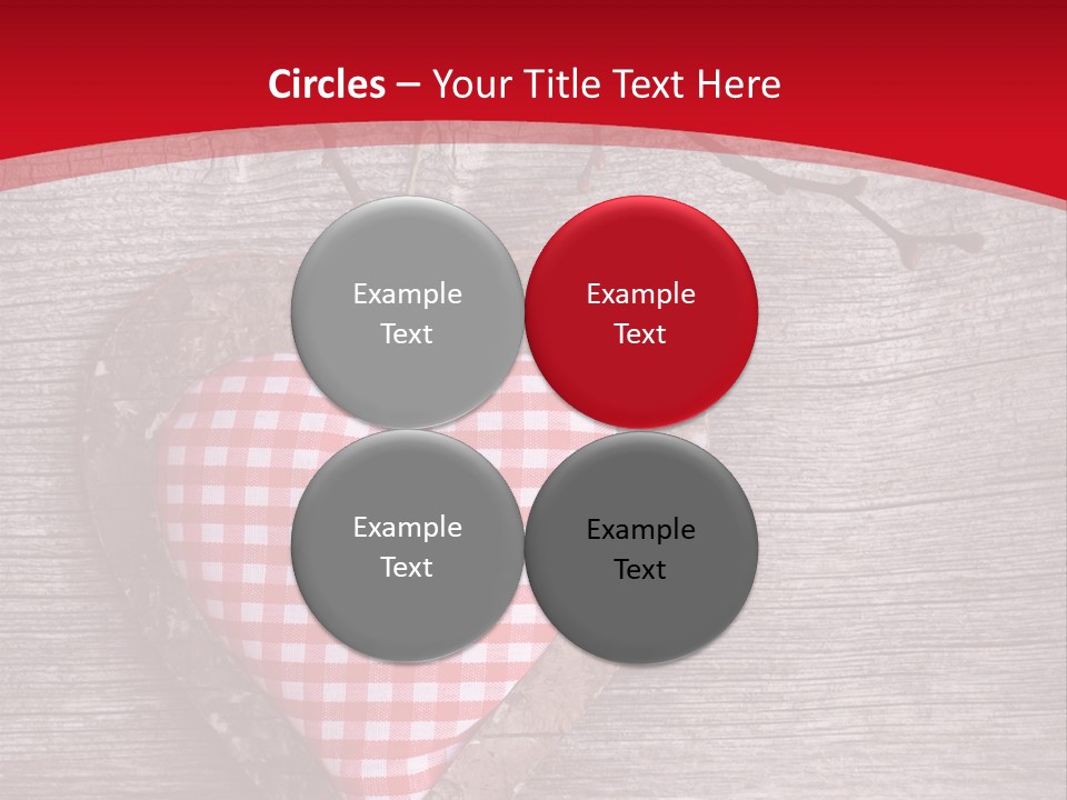 Valentine Love Textile PowerPoint Template