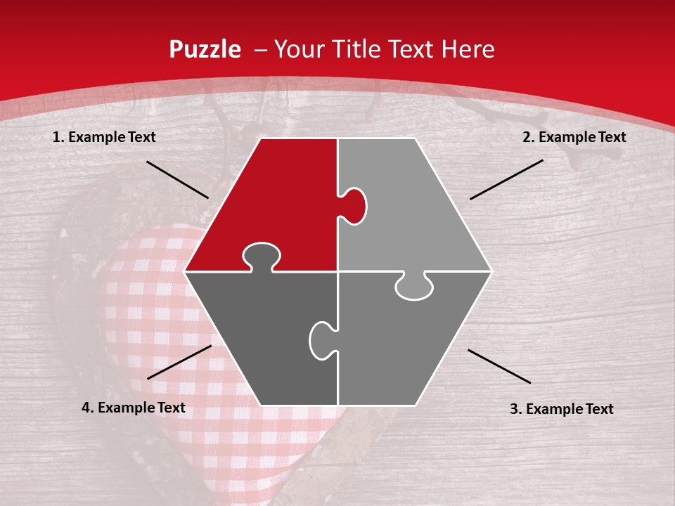 Valentine Love Textile PowerPoint Template