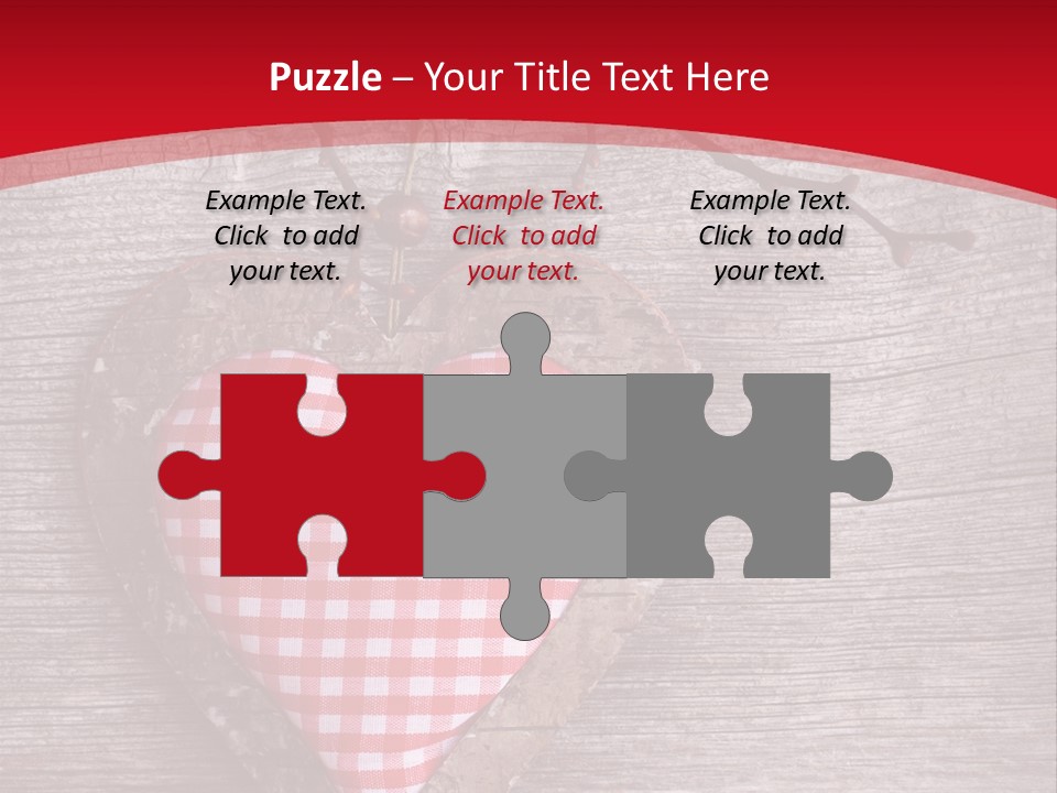 Valentine Love Textile PowerPoint Template