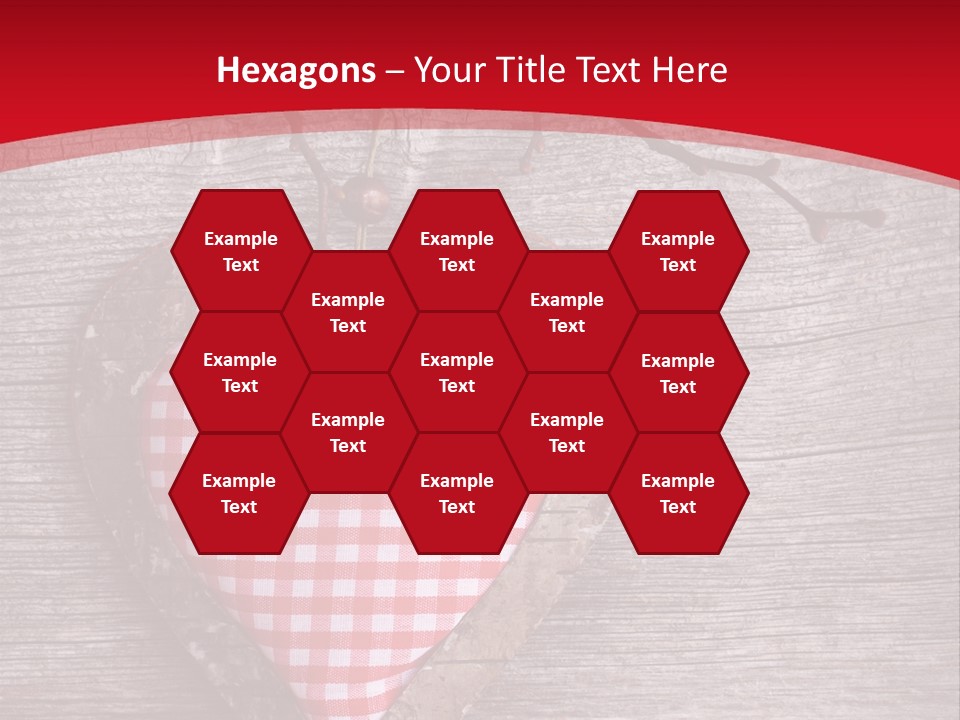 Valentine Love Textile PowerPoint Template