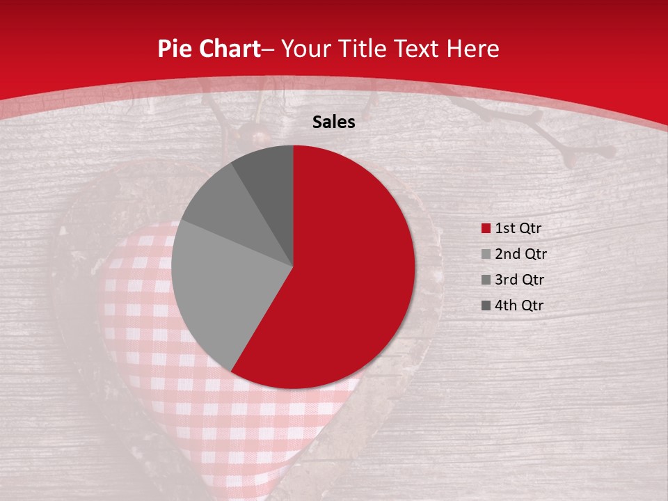 Valentine Love Textile PowerPoint Template