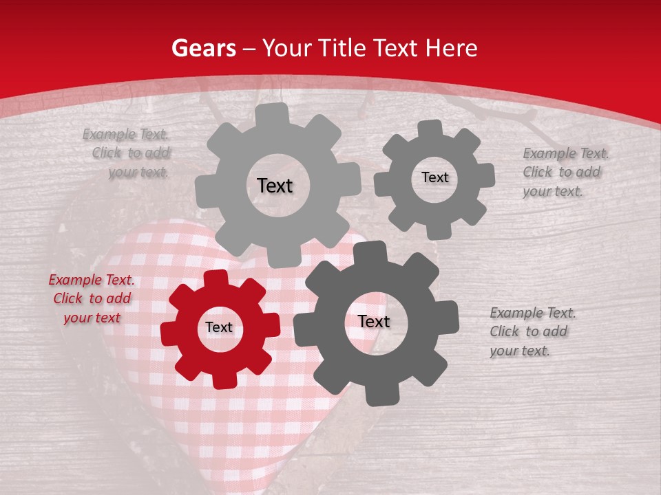 Valentine Love Textile PowerPoint Template