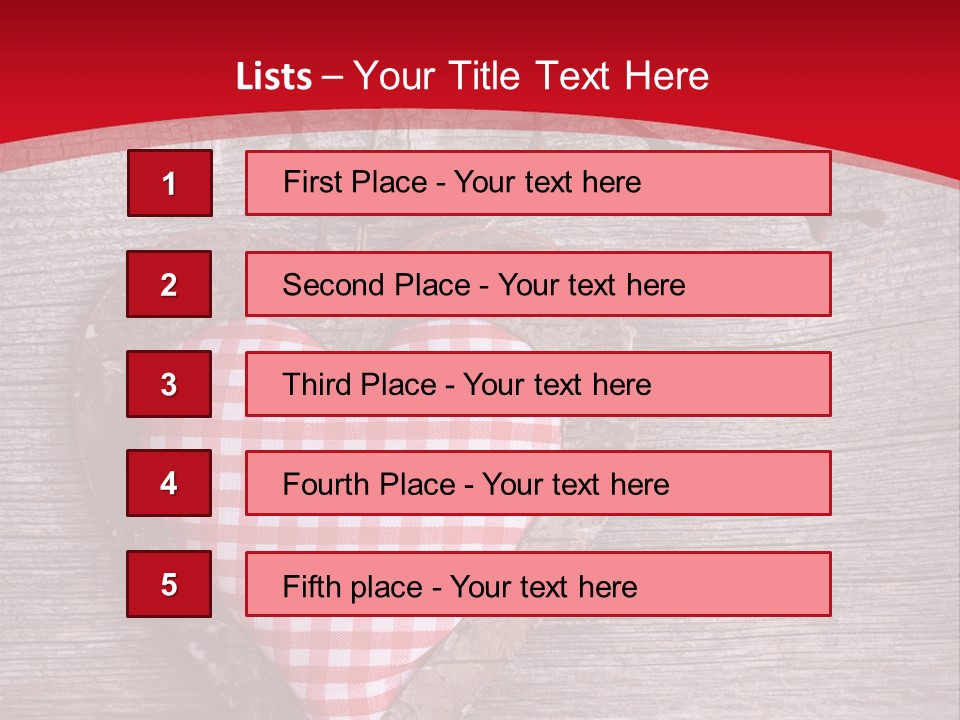 Valentine Love Textile PowerPoint Template