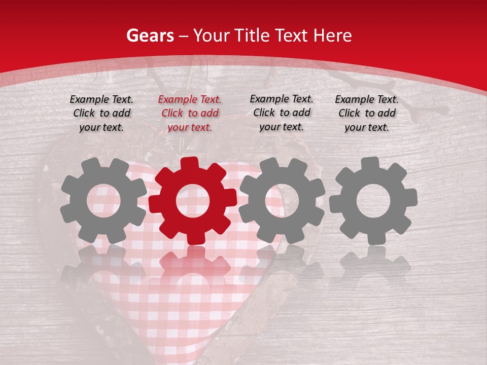 Valentine Love Textile PowerPoint Template