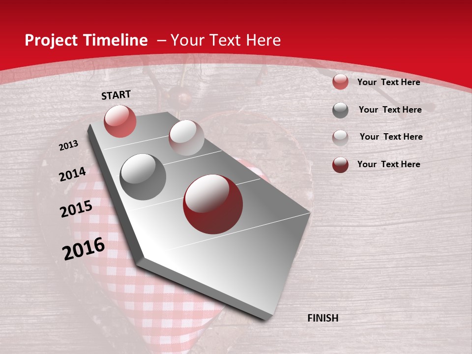 Valentine Love Textile PowerPoint Template