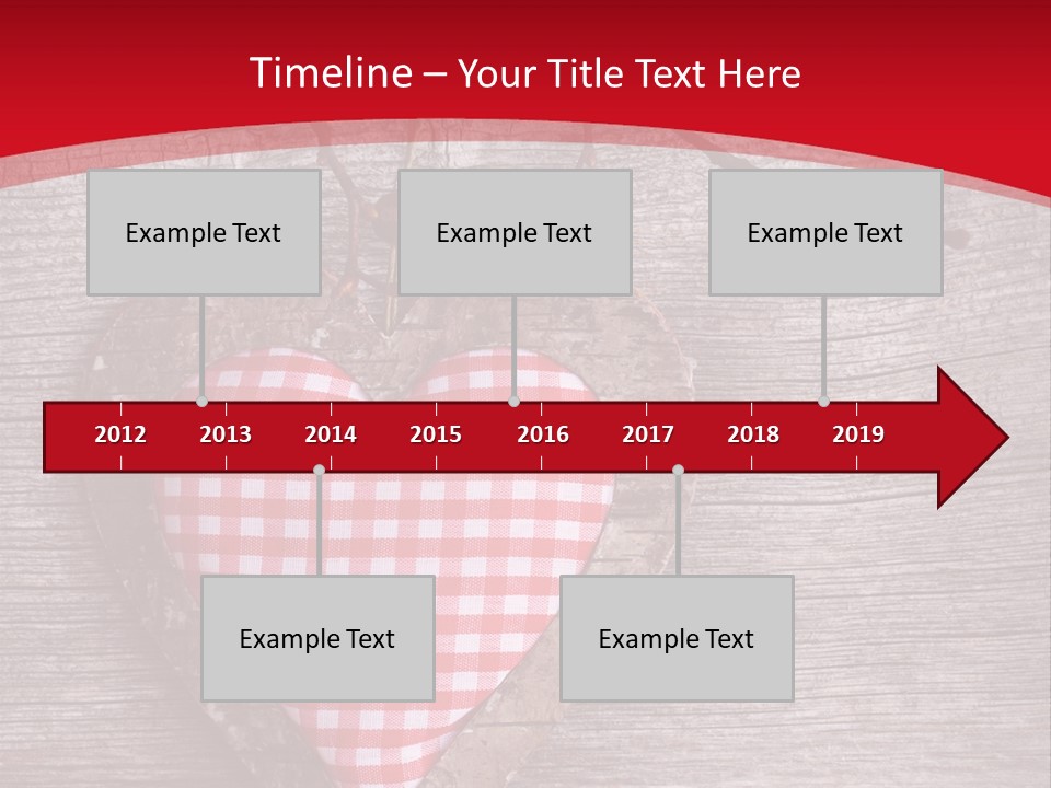 Valentine Love Textile PowerPoint Template