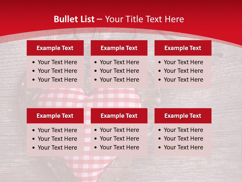 Valentine Love Textile PowerPoint Template