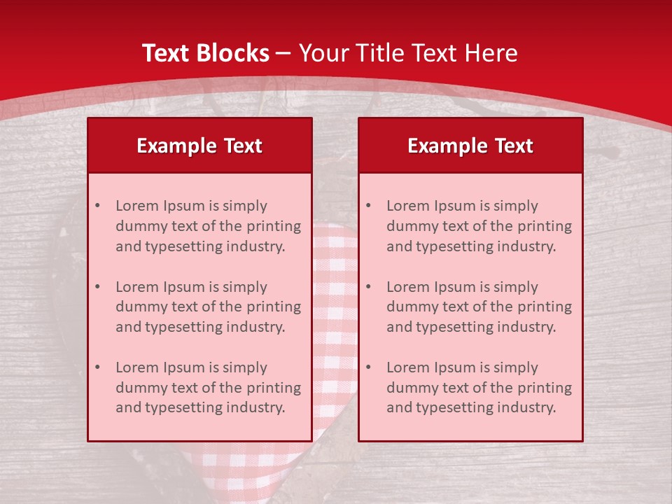 Valentine Love Textile PowerPoint Template