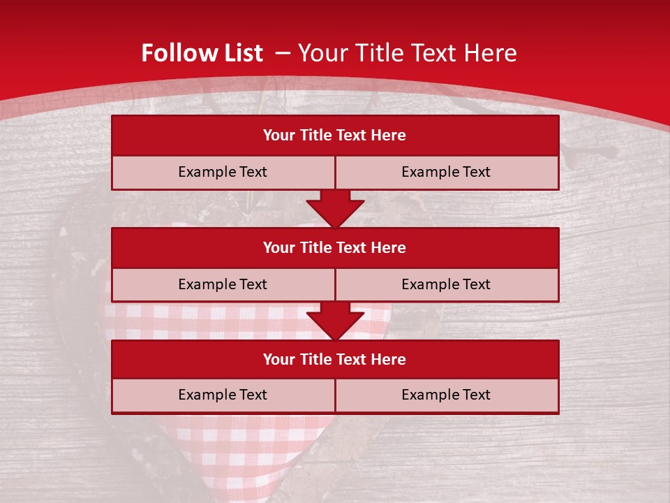 Valentine Love Textile PowerPoint Template